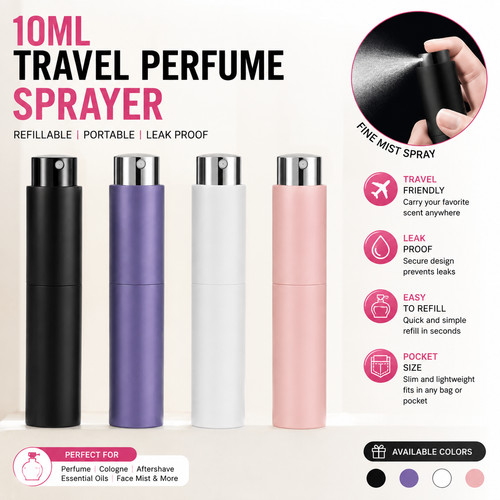 Refillable 10ml mini spray - 10ml,